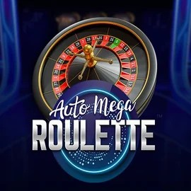 Auto Mega Roulette online game logo by Pragmatic Play on nyxbetts.nl