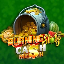 Burning Slots Cash Mesh slot logo by BF Games at Nyxbets Casino