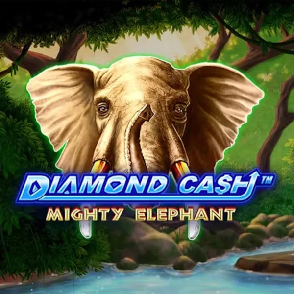Diamond Cash Mighty Elephant slot logo by Greentube at Nyxbets Casino