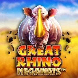 Great Rhino Megaways slot visual from Pragmatic Play available on nyxbetts.nl