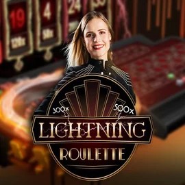 Lightning Roulette slot icon by Evolution, available at Nyxbets Casino
