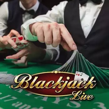 Live Blackjack casino game by Evolution – featured logo at Nyxbets Casino